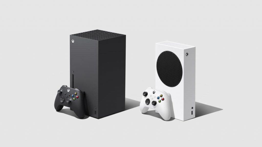 Os consoles Xbox Series X e Xbox Series S lado a lado